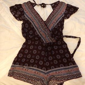 Patterned Xhilaration Romper Size S